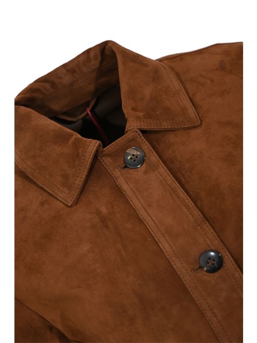 Giacca boxy MSTBAIA in pelle scamosciata MAX MARA STUDIO | 2616441021600002